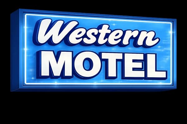 Western Motel Sign Board
